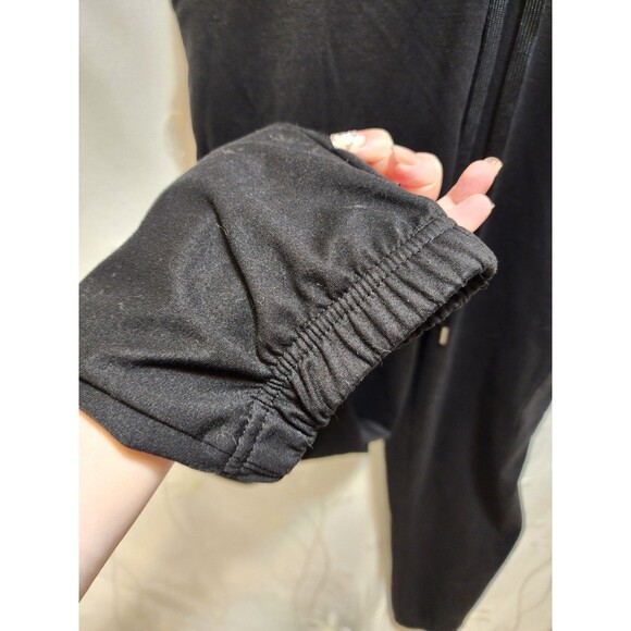 No Boundaries Womens Black Medium Bib Overalls Cargo Jumpsuit Soft Relaxed Cozy - Picture 5 of 16